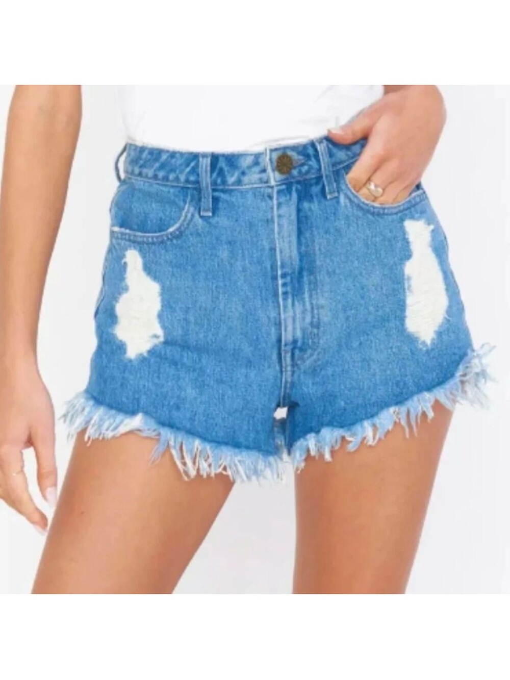 Show Me Your Mumu High Waist Cut Off Shorts 29